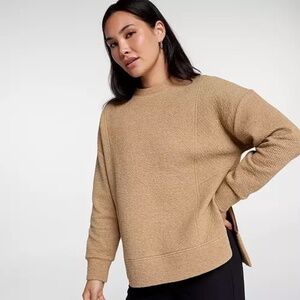 CALIA Women's Elevate Ripple Tunic Tan Brown Heather XS  - NEW no tags